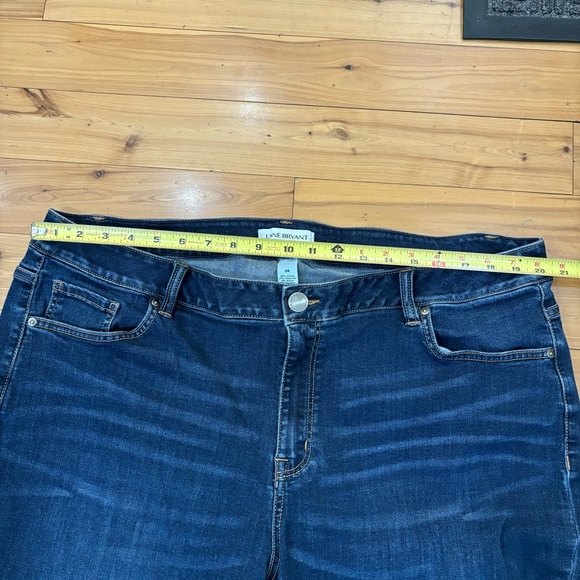 Lane Bryant Midrise Super Stretch Skinny Pedal 5-pocket Denim Jeans Plus size 24 - Picture 8 of 10